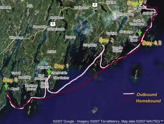 map of cruise